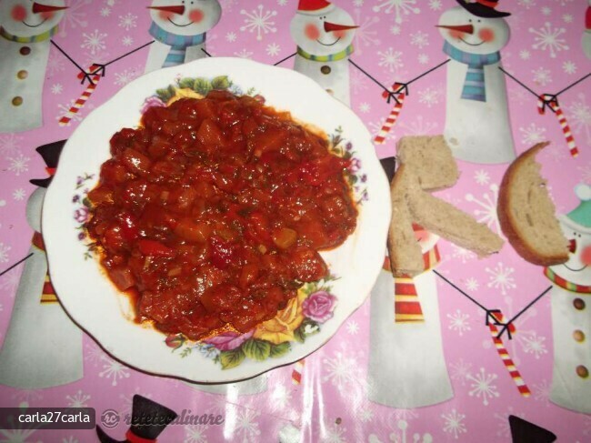 Imagine Reteta culinara Mancare de Dovlecei cu Ardei Copti | 2review.ro