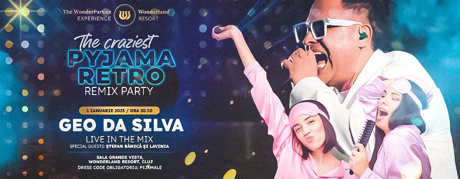 Geo Da Silva începe anul cu un eveniment care va zgudui Clujul: “The Craziest Pyjama Retro Remix Party”